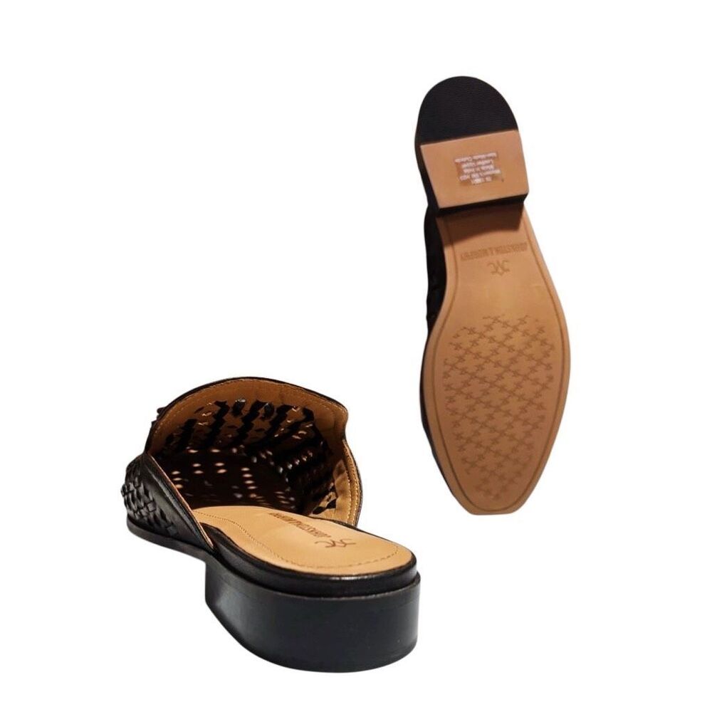 Johnston & Murphy Women's Ali Woven Tassel Mule Black in Size 6 - Picture 2 of 10